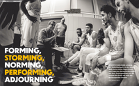 Forming, Storming, Norming, Performing, Adjourning im Basketball Team