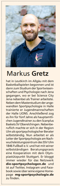 Markus Gretz in BIG - Basketball in Deutschland