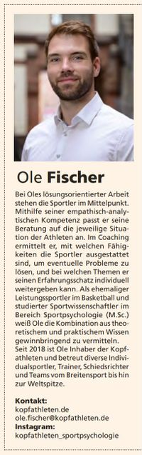 Ole Fischer in BIG - Basketball in Deutschland